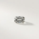 Moissanite 1PC Tiny 4x8 MM Baguette Faceted White Fiery Man Made Gems