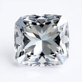 Moissanite 1PC Chunky 14x14 MM Cushion Faceted White Genuine Man Made Loose Gems