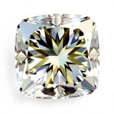 Moissanite 1PC Chunky 15x15 MM Cushion Faceted White Superior Man Made Loose Gemstone