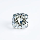 Moissanit 10 Stück, winzige 4 x 4 mm Kissen facettierte weiße brillante künstliche lose Edelsteine