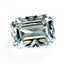 Moissanite 1PC Large 10x12 MM Emerald Faceted White Polished Man Made Loose Gems