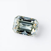 Moissanite 1PC Large 10x14 MM Emerald Faceted White Splendid Man Made Loose Gemstone