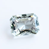 Moissanit 1PC Chunky 12x16 MM Smaragd Facettiert Weiß Lüster Künstliche Lose Edelsteine