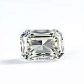 Moissanite 1PC Tiny 4x6 MM Emerald Faceted White Fine Man Made Gems