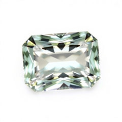 Moissanite 1PC Tiny 4x6 MM Emerald Faceted White Fine Man Made Gems