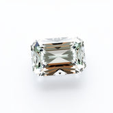 Moissanite 1PC Medium 7x10 MM Emerald Faceted White Pure Man Made Loose Gems