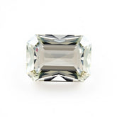 Moissanite 1PC Medium 8x10 MM Emerald Faceted White Fiery Man Made Loose Gemstone