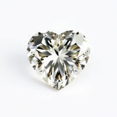 Moissanite 1PC Chunky 13x13 MM Heart Faceted White Natural Man Made Gems