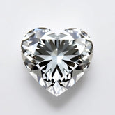 Moissanite 1PC Chunky 14x14 MM Heart Faceted White Genuine Man Made Loose Gems