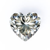 Moissanite 1PC Chunky 15x15 MM Heart Faceted White Superior Man Made Loose Gemstone