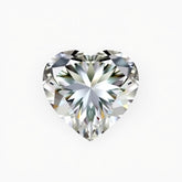 Moissanite 1PC Tiny 6x6 MM Heart Faceted White Polished Man Made Loose Gems