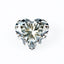 Moissanite 1PC Medium 9x9 MM Heart Faceted White Lustrous Man Made Gems