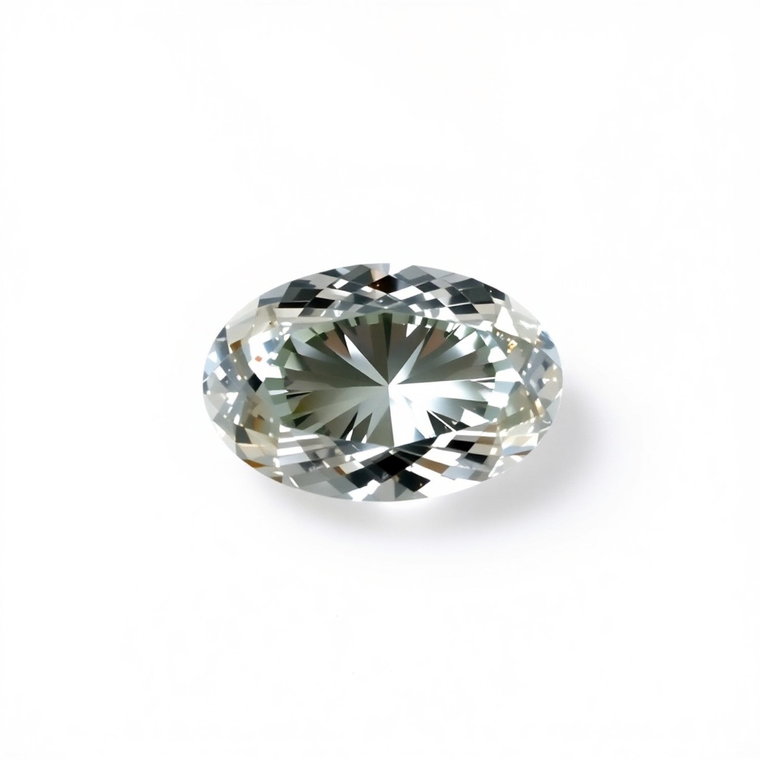 Moissanite 1PC Small 7x9 MM Oval Faceted White Fiery Man Made Gems