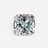 Moissanite 1PC Large 10x10 MM Square Faceted White Shine Man Made Loose Gems