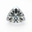 Moissanite 1PC Chunky 15x15 MM Triangle Faceted White Superior Man Made Loose Gemstone