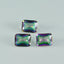 Mystic Quartz 1PC Large 10x14 MM Emerald Faceted Multicolor Pure Semi Precious Loose Gemstones
