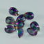 Mystic Quartz 1PC Large 10x12 MM Pear Faceted Multicolor Sparkling Semi Precious Gems