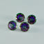 Mystic Quartz 10PC Tiny 4x4 MM Round Faceted Multicolor Brilliant Semi Precious Loose Gems