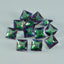 Mystic Quartz 1PC Chunky 13x13 MM Square Faceted Multicolor Natural Semi Precious Loose Gemstone