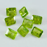 Peridot 1PC Medium 7x10 MM Emerald Faceted Green High Quality Semi Precious Loose Gems