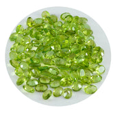 Peridot 1PC Kleiner 6x8 MM Oval Facettiert Grün Feuriger Halbedelstein Lose Edelstein