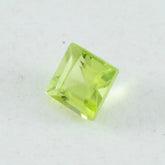 Peridot 1PC Chunky 16x16 MM Square Faceted Green Pure Semi Precious Loose Gemstones