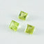 Peridot 1PC Tiny 6x6 MM Square Faceted Green Polished Semi Precious Loose Gems