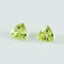 Peridot 1PC Medium 9x9 MM Triangle Faceted Green Lustrous Semi Precious Gems