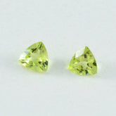 Peridot 1PC Small 8x8 MM Triangle Faceted Green Luster Semi Precious Loose Gemstones