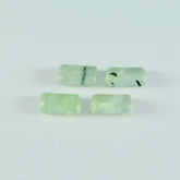 Prehnite 10PC Tiny 3x6 MM Baguette Cabochon Green Polished semi Precious Loose Gems