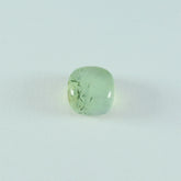 Prehnite 1PC Large 10x10 MM Cushion Cabochon Green Sparkling semi Precious Gems