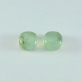 Prehnite 1PC Small 8x8 MM Cushion Cabochon Green Fiery semi Precious Semi Precious Gemstone