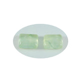 Prehnit 1PC Medium 8x10 MM Smaragd Cabochon Grün Glanz Halbedelsteine Lose Edelsteine