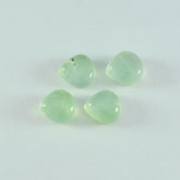 Prehnite 1PC Small 7x7 MM Heart Cabochon Green Fine semi Precious Semi Precious Gemstone