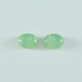 Prehnite 1PC Large 10x12 MM Oval Cabochon Green Brilliant semi Precious Loose Gems