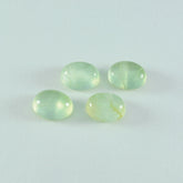 Prehnite 1PC Small 7x9 MM Oval Cabochon Green Natural semi Precious Loose Gemstone