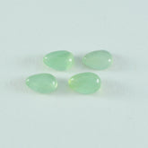 Prehnite 1PC Large 9x11 MM Pear Cabochon Green Splendid semi Precious Semi Precious Gemstone