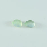 Prehnit 1PC Medium 7x10 MM Birne Cabochon Grün Funkelnder Halbedelstein Lose Edelstein