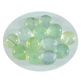 Prehnite 1PC Large 11x11 MM Round Cabochon Green Genuine semi Precious Loose Gems