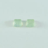 Prehnite 1PC Large 10x10 MM Square Cabochon Green Shine semi Precious Precious Gemstone