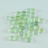 Prehnite 10PC Tiny 3x3 MM Square Cabochon Green Fiery semi Precious Semi Precious Gemstone