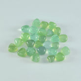 Prehnite 10PC Tiny 3x3 MM Triangle Cabochon Green High Quality semi Precious Loose Gems