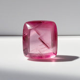 Pink Tourmaline 1PC Large 11x11 MM Cushion Cabochon Pink Fine semi Precious Semi Precious Gemstone