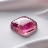 Pink Tourmaline 1PC Small 7x7 MM Cushion Cabochon Pink Splendid semi Precious Gems