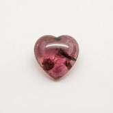 Pink Tourmaline 1PC Tiny 6x6 MM Heart Cabochon Pink Superior semi Precious Gems