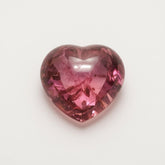 Pink Tourmaline 1PC Medium 9x9 MM Heart Cabochon Pink Brilliant semi Precious Loose Gemstones