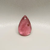 Pink Tourmaline 1PC Small 6x9 MM Pear Cabochon Pink Polished semi Precious Loose Gems