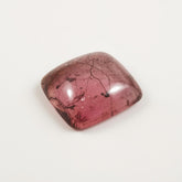 Pink Tourmaline 1PC Medium 9x9 MM Square Cabochon Pink Genuine semi Precious Loose Gems