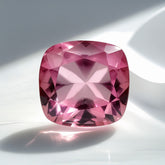 Pink Tourmaline 1PC Large 11x11 MM Cushion Faceted Pink Fine Semi Precious Gems