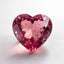 Pink Tourmaline 1PC Large 11x11 MM Heart Faceted Pink Fine Semi Precious Gems